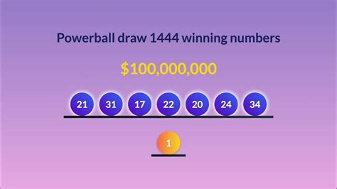Powerball Draw no. 1444 .